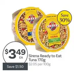 IGA Sirena Ready to Eat Tuna offer