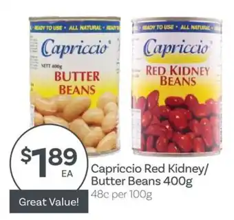 Capriccio Red Kidney/Butter Beans
