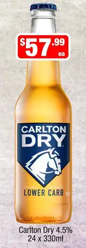 Liquor Stax Carlton Dry Lower Carb offer
