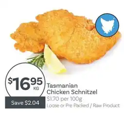 IGA Tasmanian Chicken Schnitzel offer