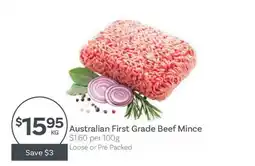 IGA Australian First Grade Beef Mince offer