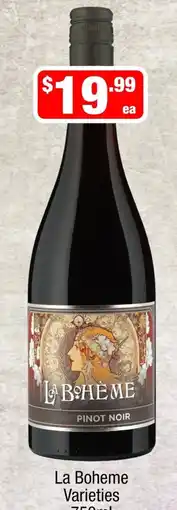 Liquor Stax La Boheme Pinot Noir Varieties offer