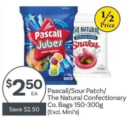 IGA Pascall/Jubes/The Natural Confectionary Co. offer