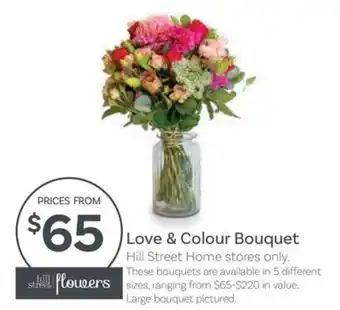 Love & Colour Bouquet hill streets flowers