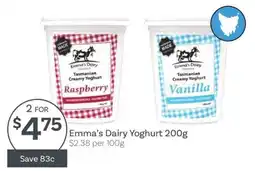 IGA Emma's Dairy Yoghurt offer
