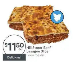 IGA Hill Street Beef Lasagne Slice offer