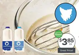 IGA Tassie Taste Milk offer