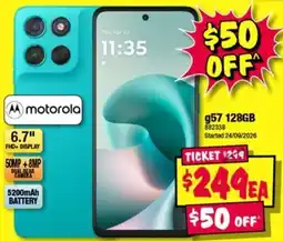 JB Hi-Fi motorola g57 128GB offer