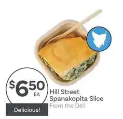 IGA Hill Street Spanakopita Slice offer