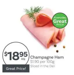 IGA Champagne Ham offer