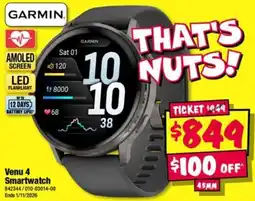 JB Hi-Fi Garmin Venu 4 Smartwatch offer
