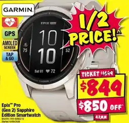 JB Hi-Fi Garmin Epix Pro (Gen 2) Sapphire Edition Smartwatch offer