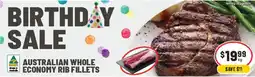 CORNETTS Australian Whole Economy Rib Fillets offer