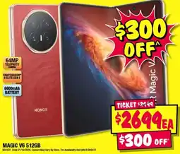 JB Hi-Fi Honor Magic V6 512GB offer