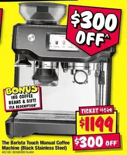 JB Hi-Fi The Barista Touch Manual Coffee Machine (Black Stainless Steel) offer
