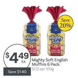 IGA Mighty Soft English Muffins offer