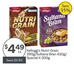 IGA Kellogg's Nutri-Grain Sultana Bran Special K offer