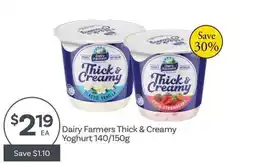 IGA Dairy Farmers Thick & Creamy Yoghurt offer