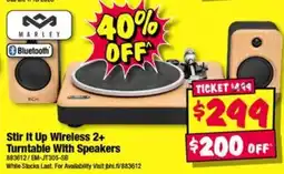 JB Hi-Fi Marley Stir It Up Wireless 2+ Turntable With Speakers offer