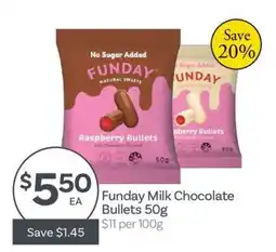 IGA Funday Milk Chocolate Bullets offer