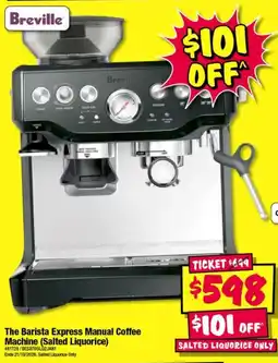JB Hi-Fi Breville The Barista Express Manual Coffee Machine (Salted Liquorice) offer
