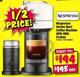 JB Hi-Fi Nespresso Vertuo Next Coffee Machine With Milk Frother offer