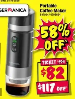 JB Hi-Fi Germanica Portable Coffee Maker offer