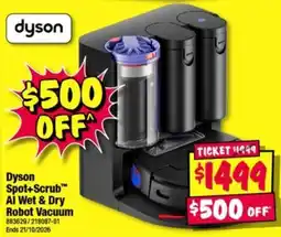 JB Hi-Fi Dyson Spot+Scrub AI Wet & Dry Robot Vacuum offer