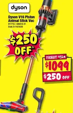 JB Hi-Fi Dyson V16 Piston Animal Stick Vac offer