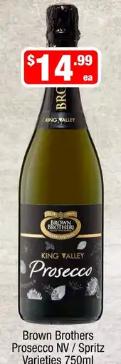 Liquor Stax Brown Brothers Prosecco NV / Spritz Varieties offer