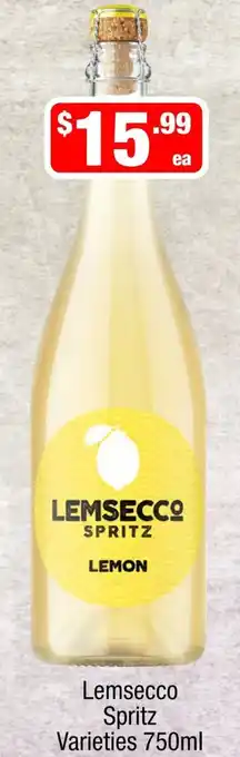Lemsecco Spritz Varieties