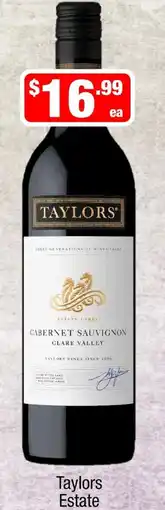 Liquor Stax Taylors Estate Cabernet Sauvignon offer