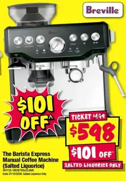 JB Hi-Fi Breville The Barista Express Manual Coffee Machine (Salted Liquorice) offer
