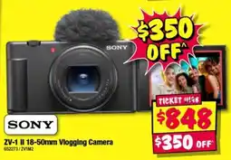 JB Hi-Fi Sony ZV-1 II 18-50mm Vlogging Camera offer