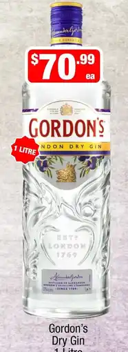 Liquor Stax Gordon's Dry Gin offer