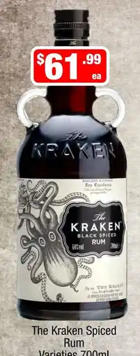 Liquor Stax The Kraken Spiced Rum Varieties offer