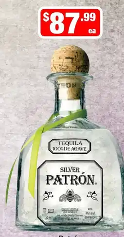 Liquor Stax Silver Patron offer
