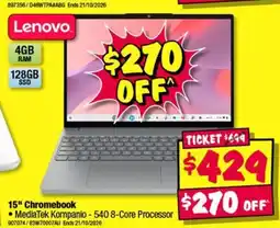 JB Hi-Fi Lenovo 15" Chromebook offer