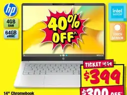 JB Hi-Fi hp 14" Chromebook offer