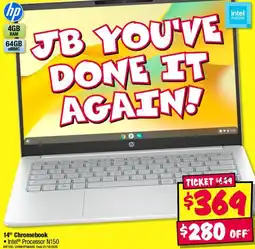 JB Hi-Fi HP 14" Chromebook offer