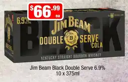 Liquor Stax Jim Beam Black Double Serve offer
