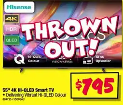 JB Hi-Fi Hisense 55" 4K Hi-QLED Smart TV offer