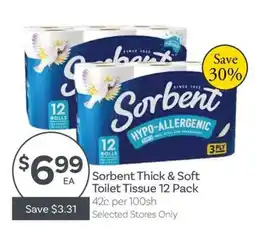 IGA Sorbent Thick & Soft Toilet Tissue offer