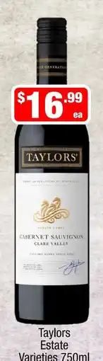 Liquor Stax Taylors Estate Varieties offer