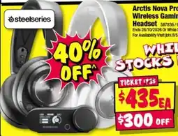JB Hi-Fi Steelseries Arctis Nova Pro Wireless Gaming Headset offer