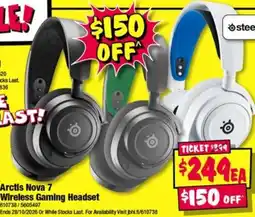 JB Hi-Fi Steelseries Arctis Nova 7 Wireless Gaming Headset offer