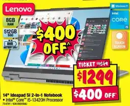 JB Hi-Fi Lenovo 14" Ideapad 5i 2-in-1 Notebook offer