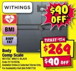 JB Hi-Fi Withings Body Comp Scale offer