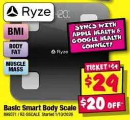JB Hi-Fi Basic Smart Body Scale Ryze offer