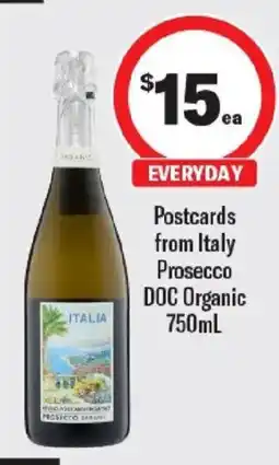 Liquorland Postcards from Italy Prosecco DOC Organic offer